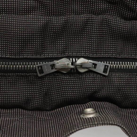 HERMES Her Line MM Hand Bag Canvas Gray Auth - Picture 13 of 16